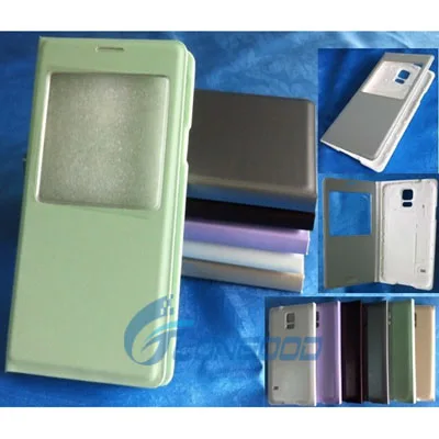 со звонок& сна functiontouch сша- вид из окна флип смарт-покрытие кожаный чехол для samsung галактики s5 i9600