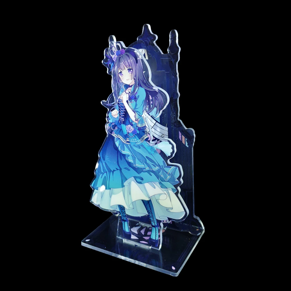 
Free Sample CMYK Print CNC Cut Acrylic Stand Anime Charms Figure Stand 