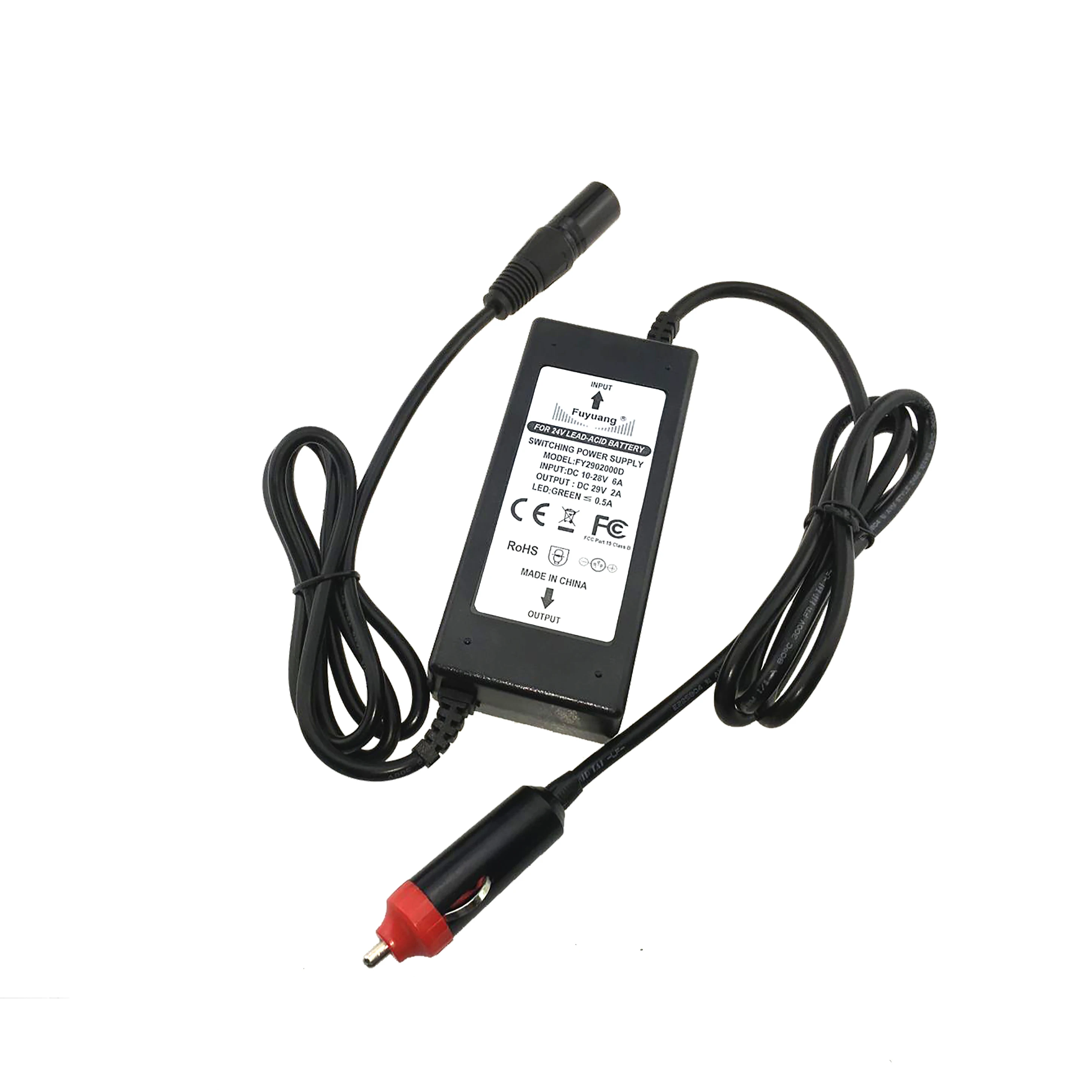 Portable dc dc converter 12v to 48v 42v 2a lithium battery charger for rickshaw