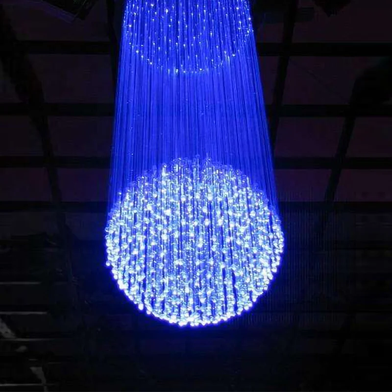 45 Вт RGB цветной светодиодный волоконно оптический Хрустальный подвесной светильник для потолка ресторана (1600339597747)