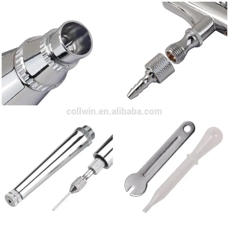 3 Airbrush Compressor Kit Dual Action Spray Air Brush Set Tattoo Nail Art