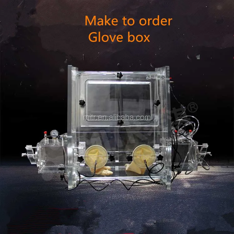 PMMA Acrylic Isolation Transparent Vacuum Inert Gas Testing Chamber