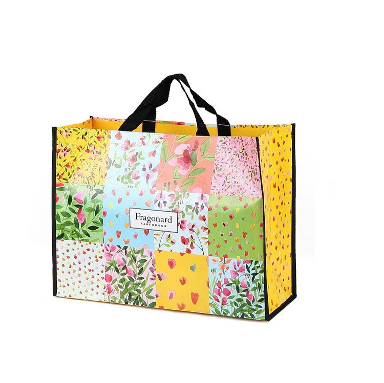 Eco friendly big shopper bag with full color print, personal shopper tote bag