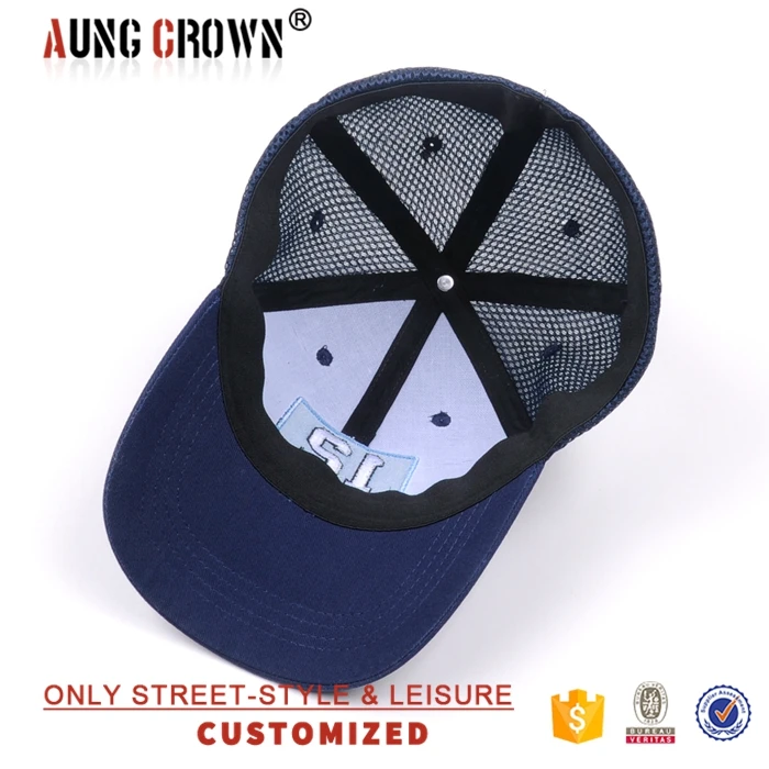 OEM Custom High Quality 6 Panel Embroidery Logo Baseball Mesh Caps fitted Trucker Hats fitted baseball mesh cap gorras