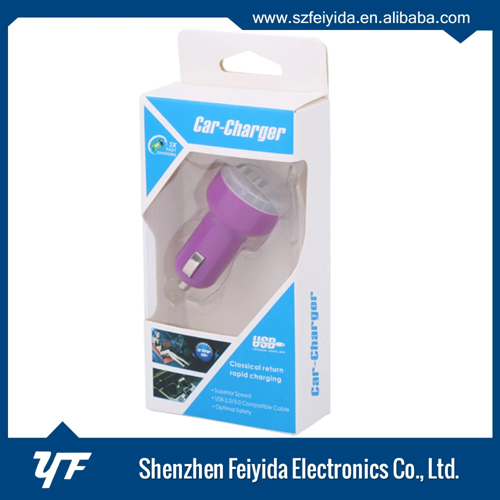 CE/RoHS/FCC сертифицированы двойной автомобилей usb зарядное устройство для быстрой зарядки