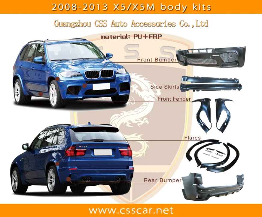 Новый 2015 ~ 2016 стиль для BMW X5 f15 тела комплект X5M обвесы