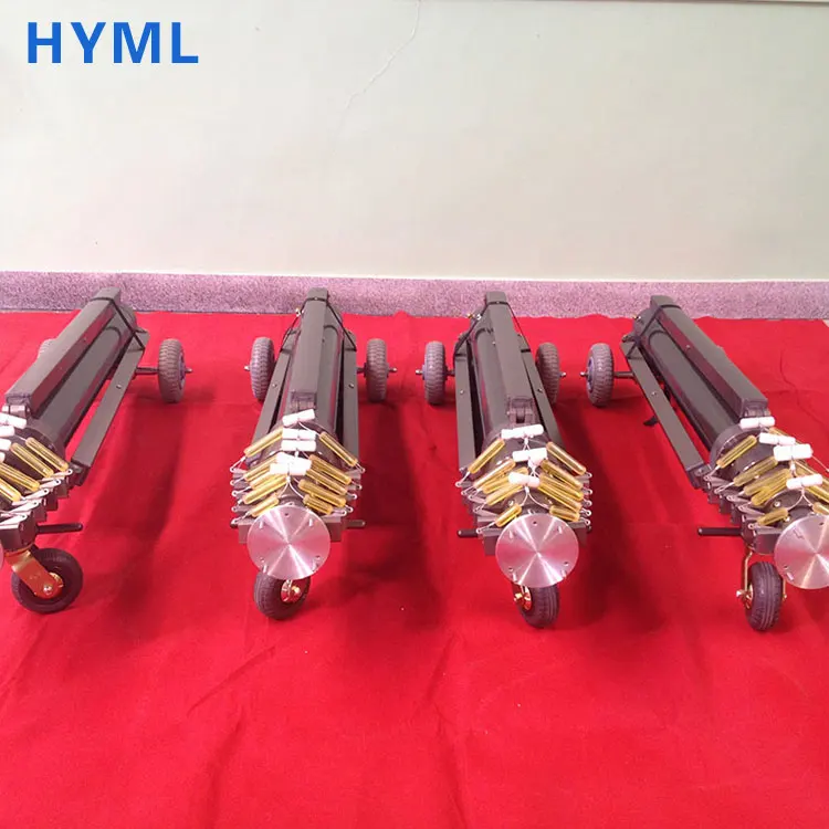 
Pull-down pin locking small telescopic mast with tripod and wheels portable 