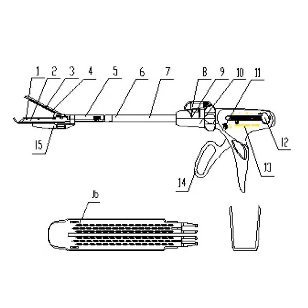 
High Quality Disposable Endoscope Linear Cutter Stapler 