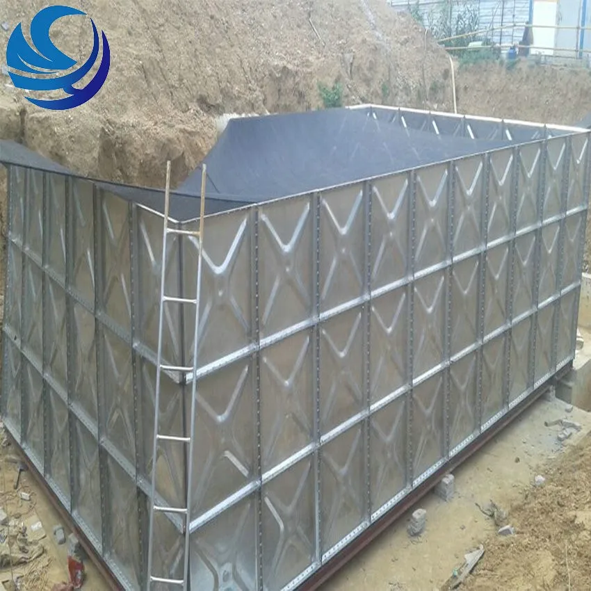 
Underground galvanized water storage tank 