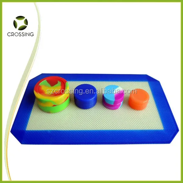 
Hot Sale food grade non stick custom silicone wax mat slick bho wax concentrate pads for sterilization tray. 