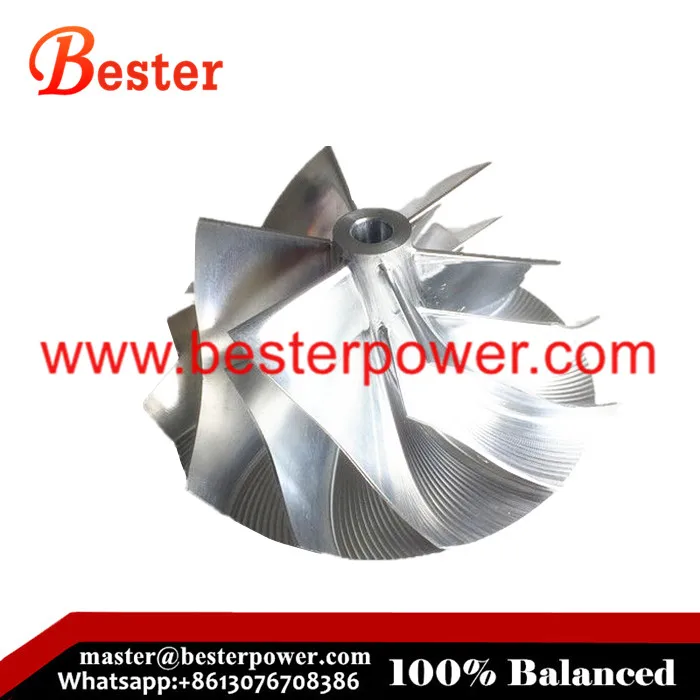 6+6 blades RHF55V turbo Billet wheel for Isuzu 898027-7722 898027-7721 898027-7720 898027-7725 Turbocharger core chra