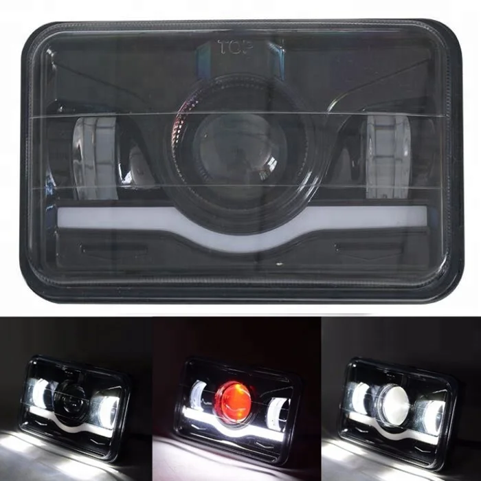 M5 5Inch 4X6 High Low DRL 45W Square LED Headlight