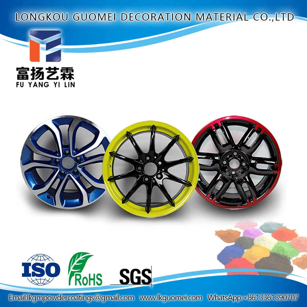 Bright Color Exterior Powder Auto Spray Paint Alloy Car Wheel