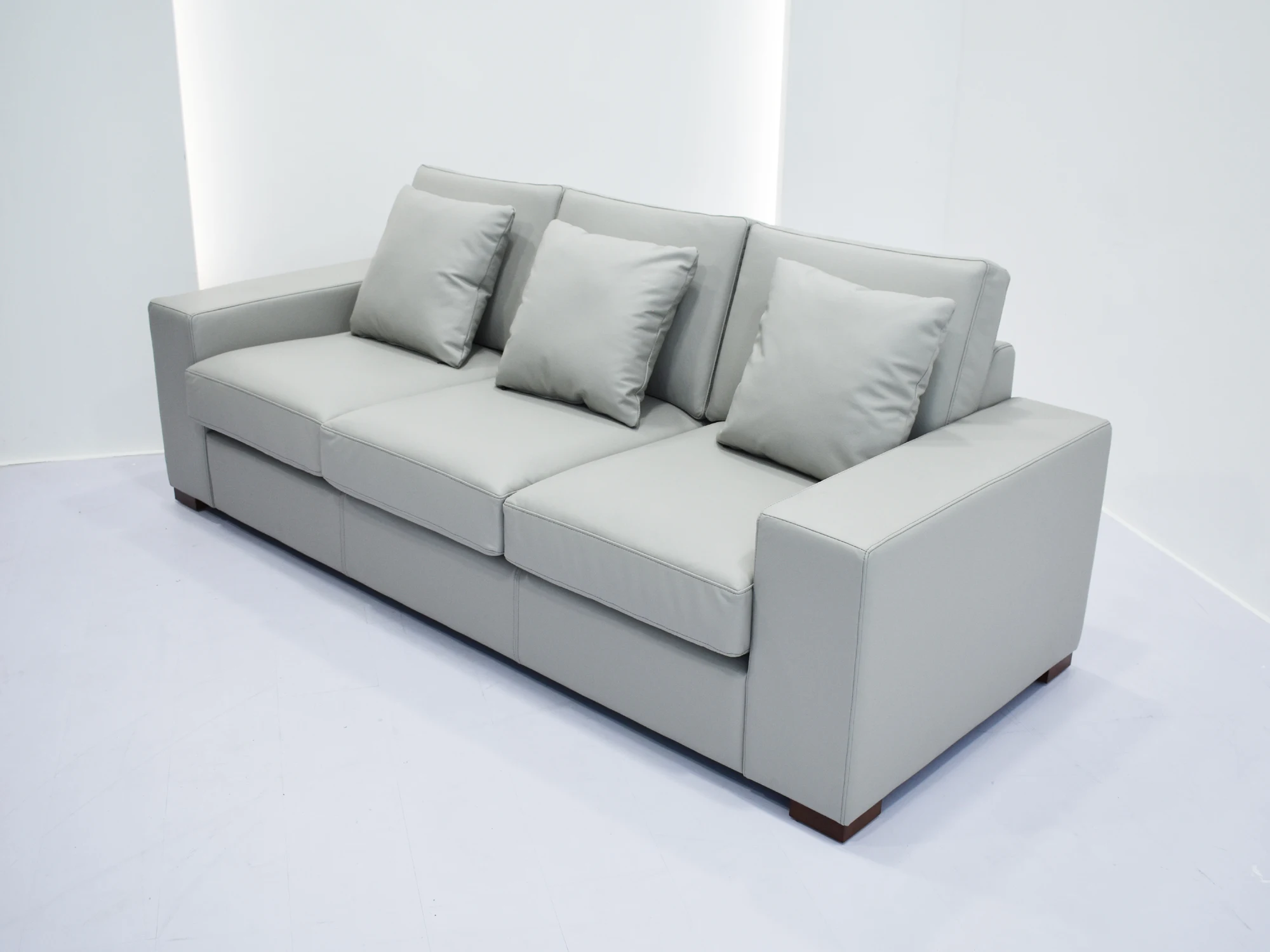 Big 3 seater leather Sofa design 6162-3#