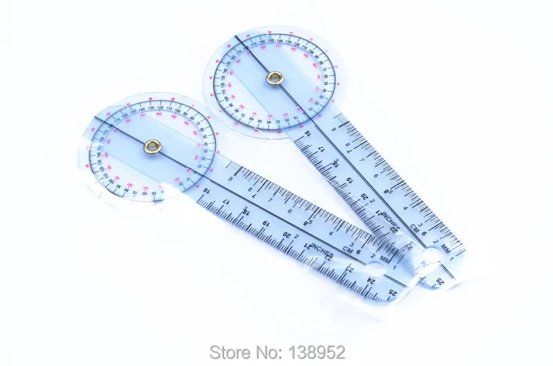1pcs PVC Medical goniomètre angle Ruler coude outil de mesure sl