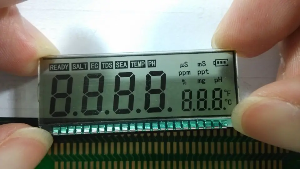 7 Segment small LCD display module