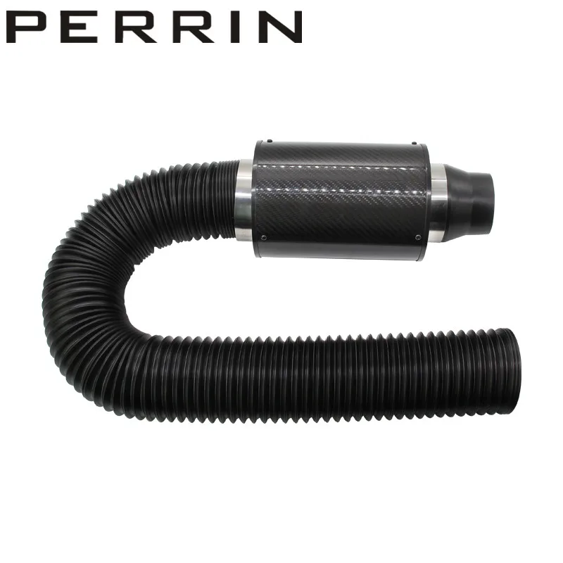 MS Universal Racing Carbon Fiber Cold Feed Induction Kit Carbon Fiber Air Intake Kit Air Filter Box with Fan