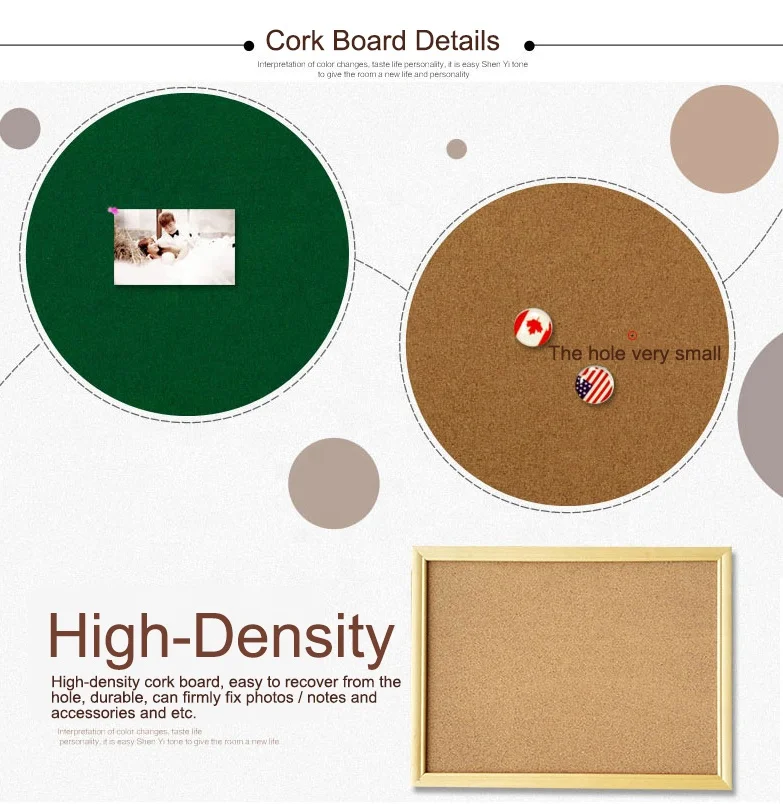 
high-density cork map for advertising boards 