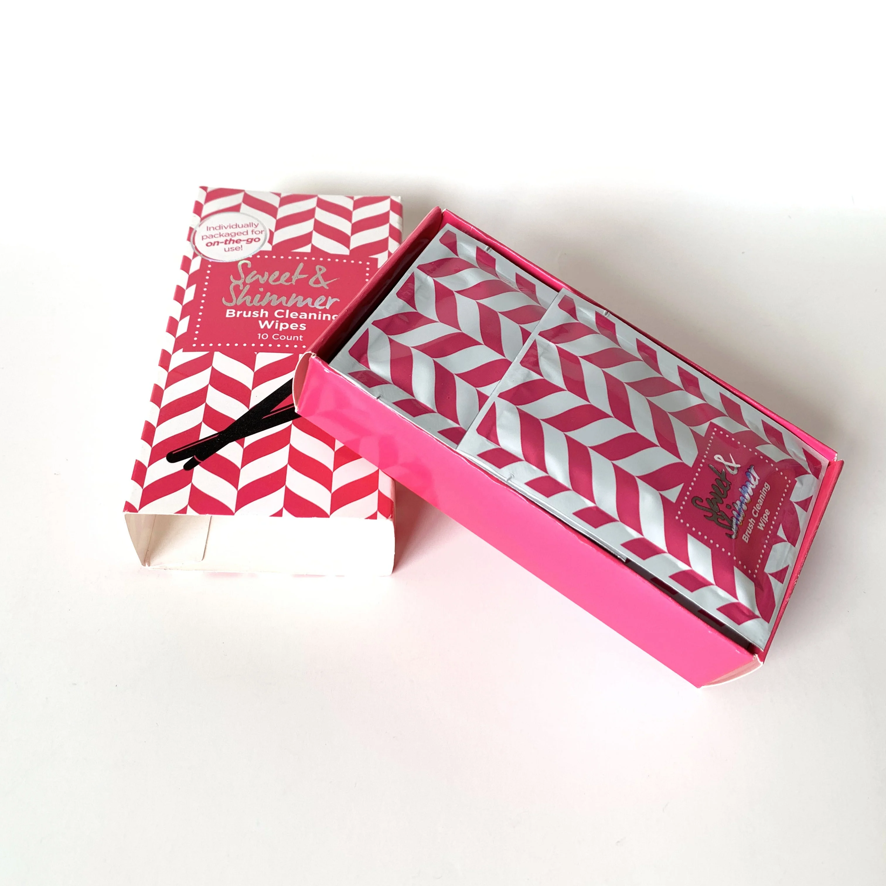 New makeup brush cleansing wipes daily use wet wipes/tissue individually/single packed best sell