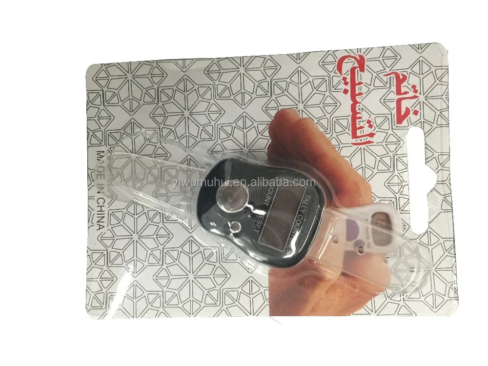 colorful plastic electronic digital hand ring tally counter