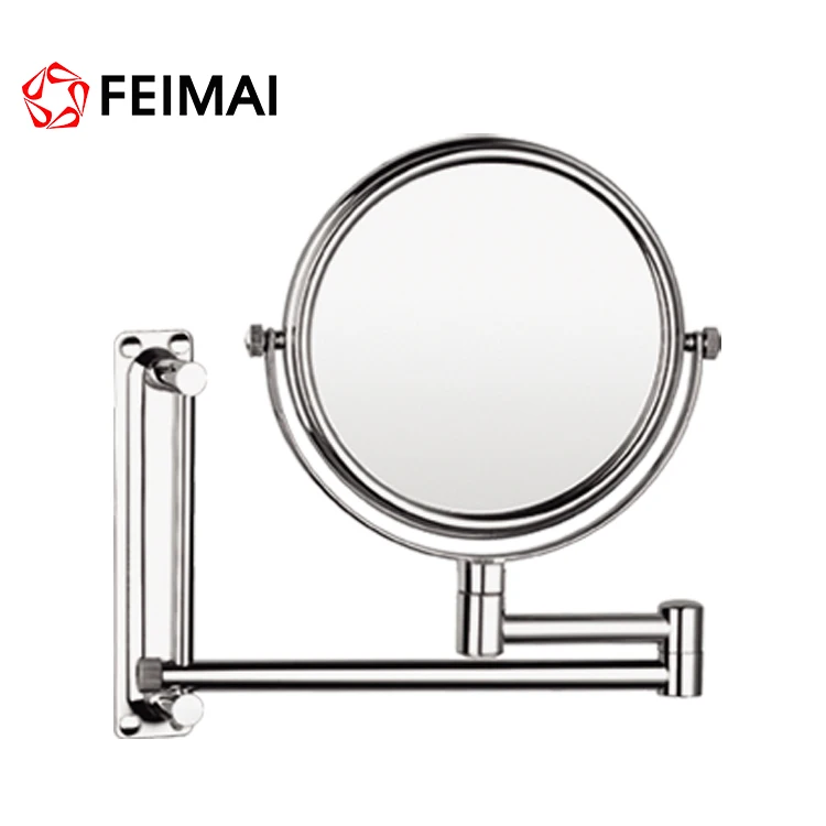 
 Feimai 6-дюймовый ванная комната увеличительное зеркало двусторонний Поворотный Макияж зеркало с креплением к стене  