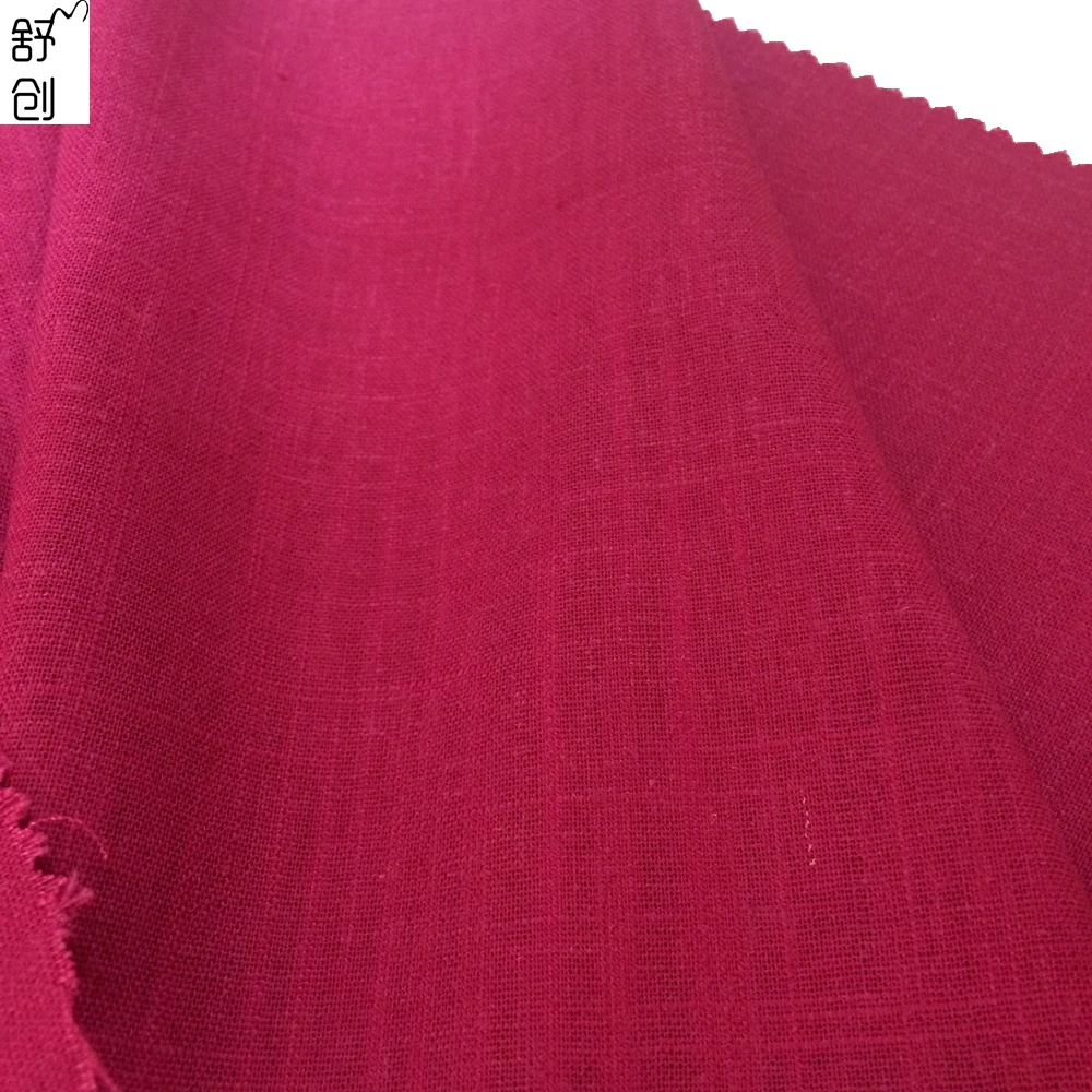 Linen viscose woven slub Fabric