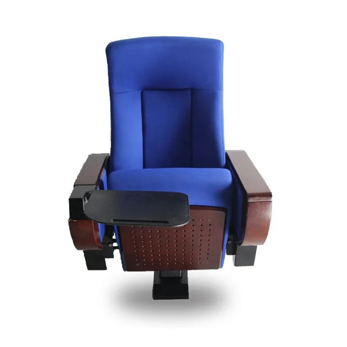 Single leg auditorium seats theatre chair armchair for lecture hall with foldable writing table