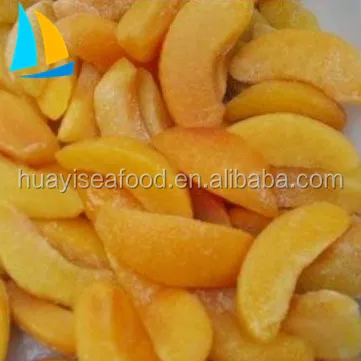 Frozen Yellow Peach diced peach in bulk packing