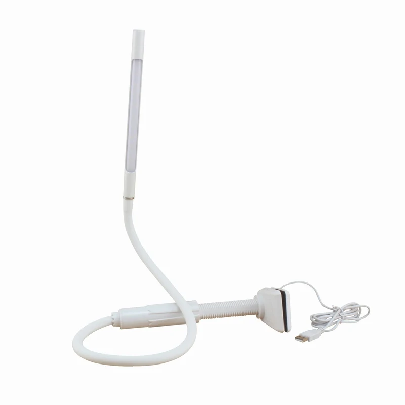 Modern 4.5w Clip On Desk Bed Led Reading Light Flexible Long Arm Gooseneck Clamp Table Led Desk Lamp