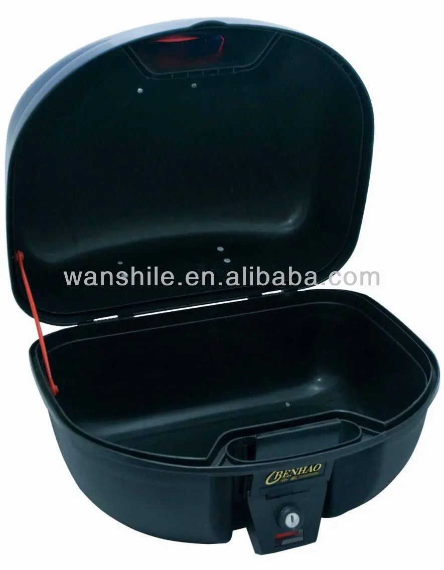 Factory direct sale high quality plastic motorcycle tail box, motorcycle plastic storage box