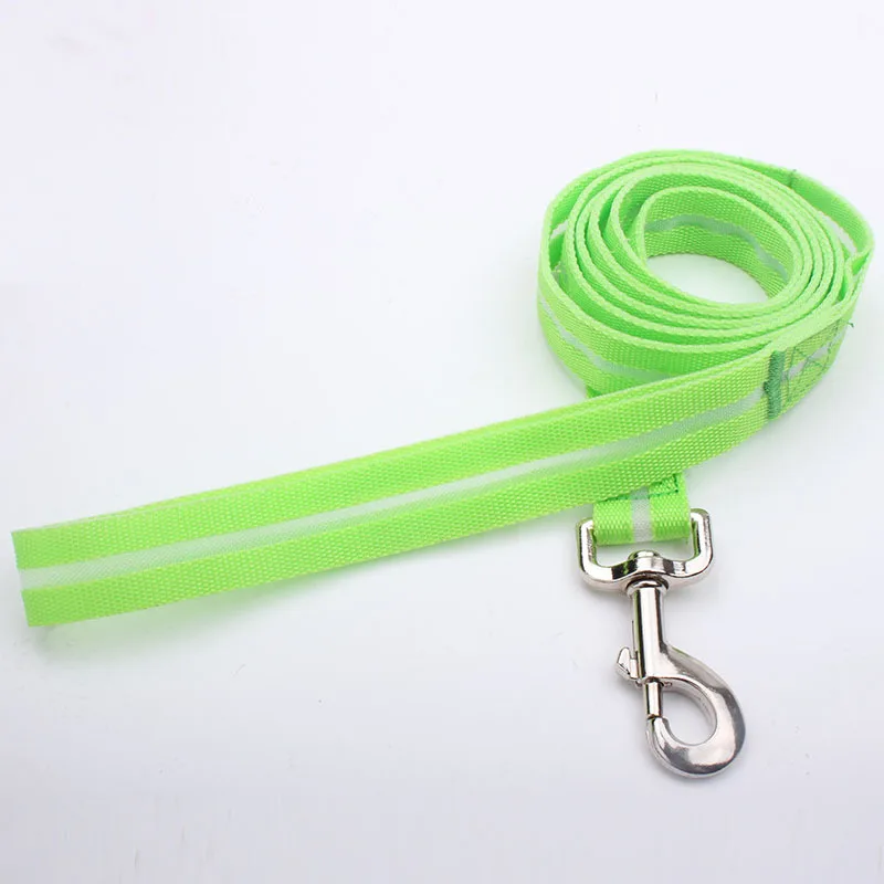2024 New Products Innovative Product Customized Led Flashing Light Up Nylon Adjustable woven Dog Collar And Leash Sample Free
