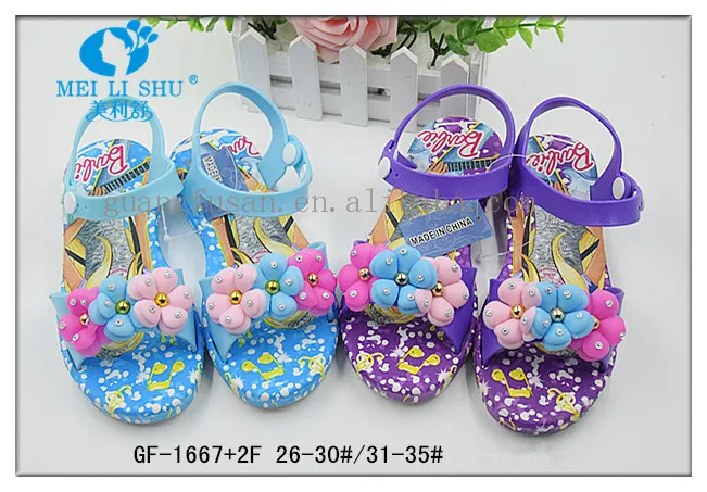 Kids and Teenage flowers gold dot girls SLIPPERS SANDALS