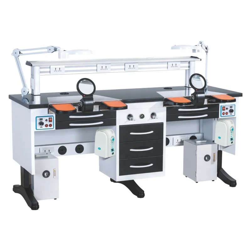 Новая дизайнерская Стоматологическая лабораторная рабочая станция с черным гранитом