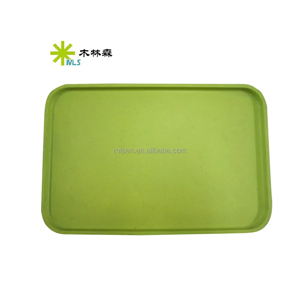 
Biodegradable customer printed bamboo fiber tray 