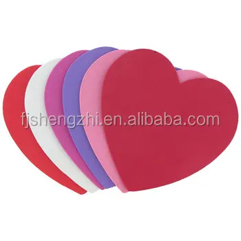 heart shape eva foam die cut goma eva