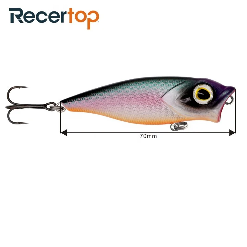 Trolling Tuna Popper Lure 6.5cm 7.5g Top Water Popper Fishing Lure Artificial Bait Hard Fishing Tackle Wobblers