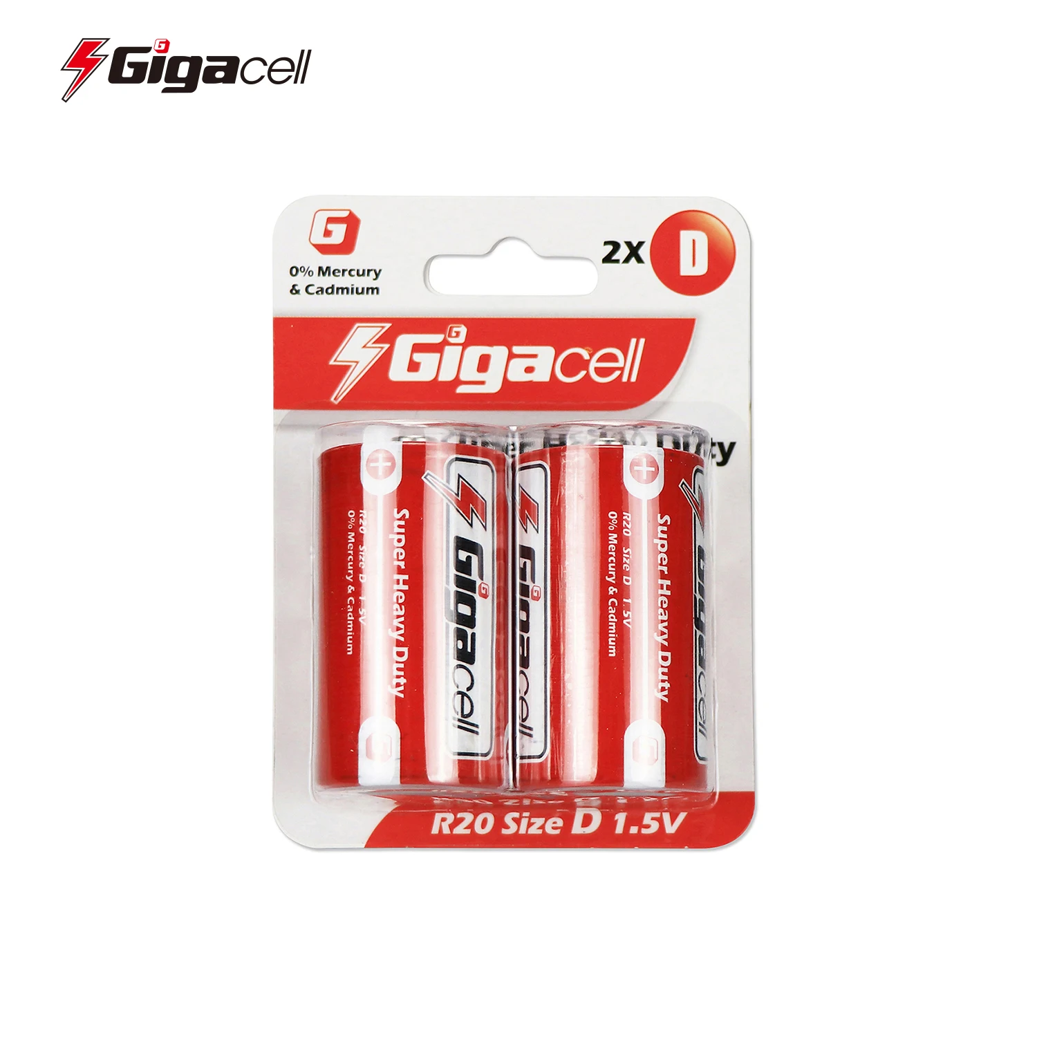 Size D battery Carbon Zinc R20 battery