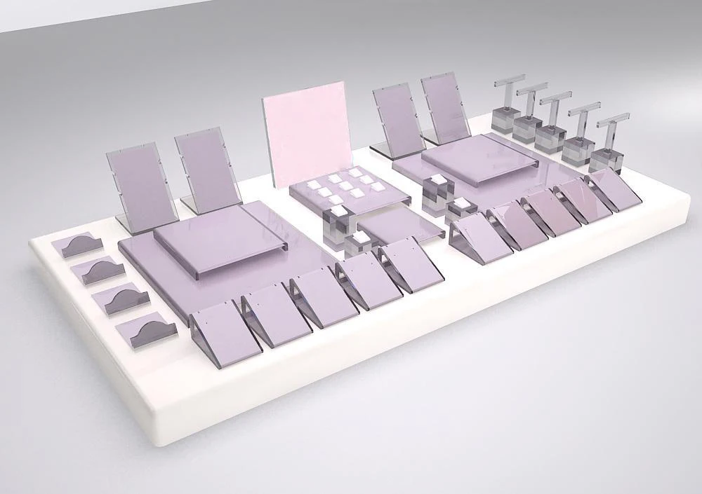 
Hot sales professional modern luxury jewelry display stand/ POP jewelry shop display 