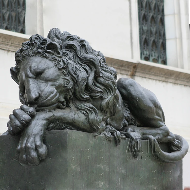 Handmade Best Quality Abstract Bronze lion Statue for Sale
