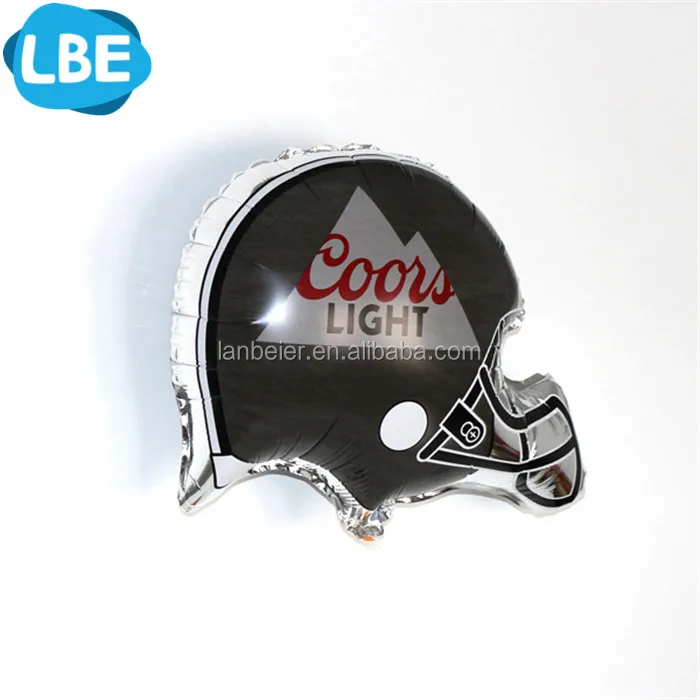 custom printed helmet shape american football balloon