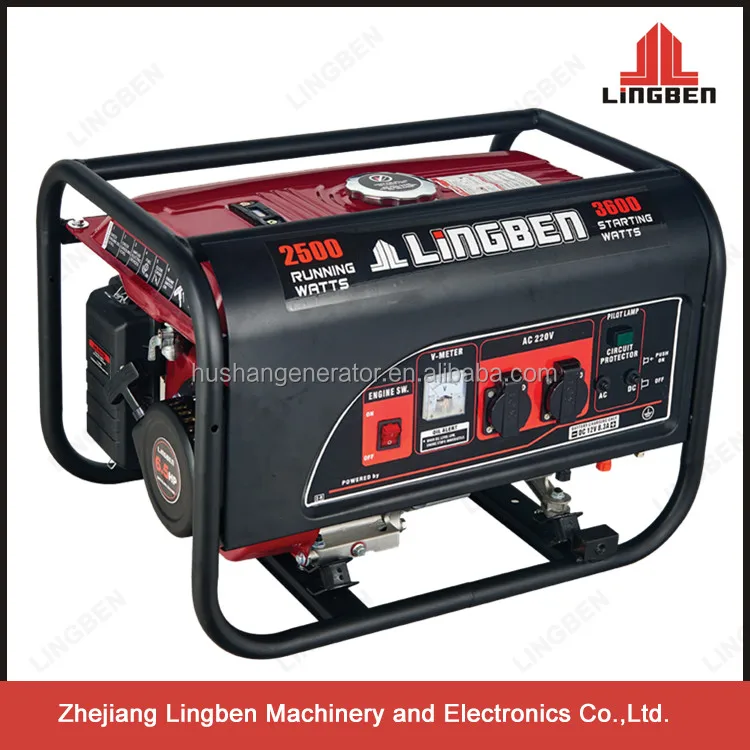 Чёэцзян Lingben 2kw бензиновый генератор цена по прейскуранту завода для homeuse LB3500-A