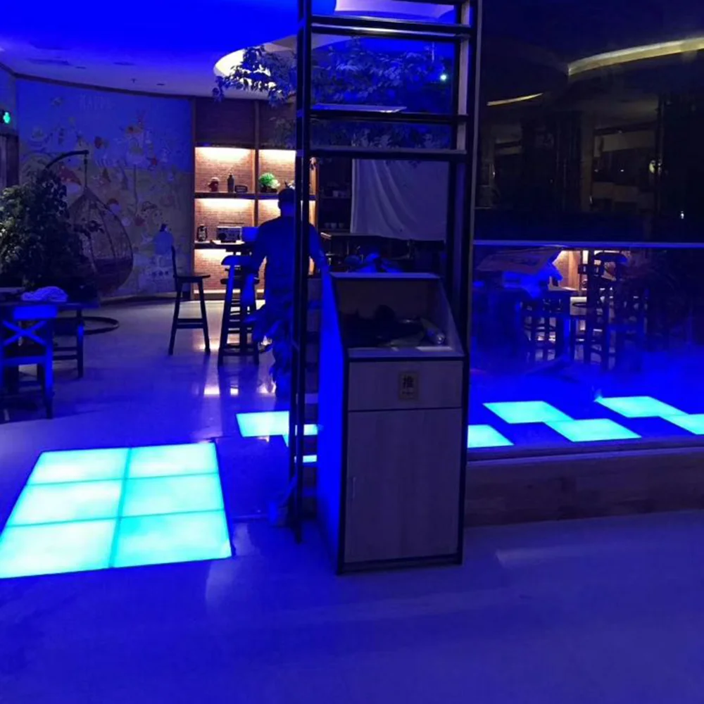 
RGB 5050 portable pressure sensitive disco lights interactive led floor for bar nightclub dancing 