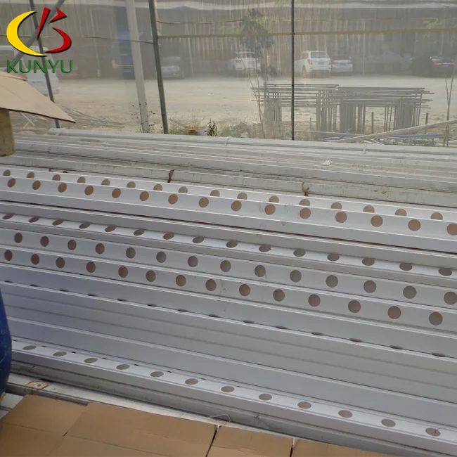 Hot sale open lid pvc channel hydroponic nft growing systems for vegetable