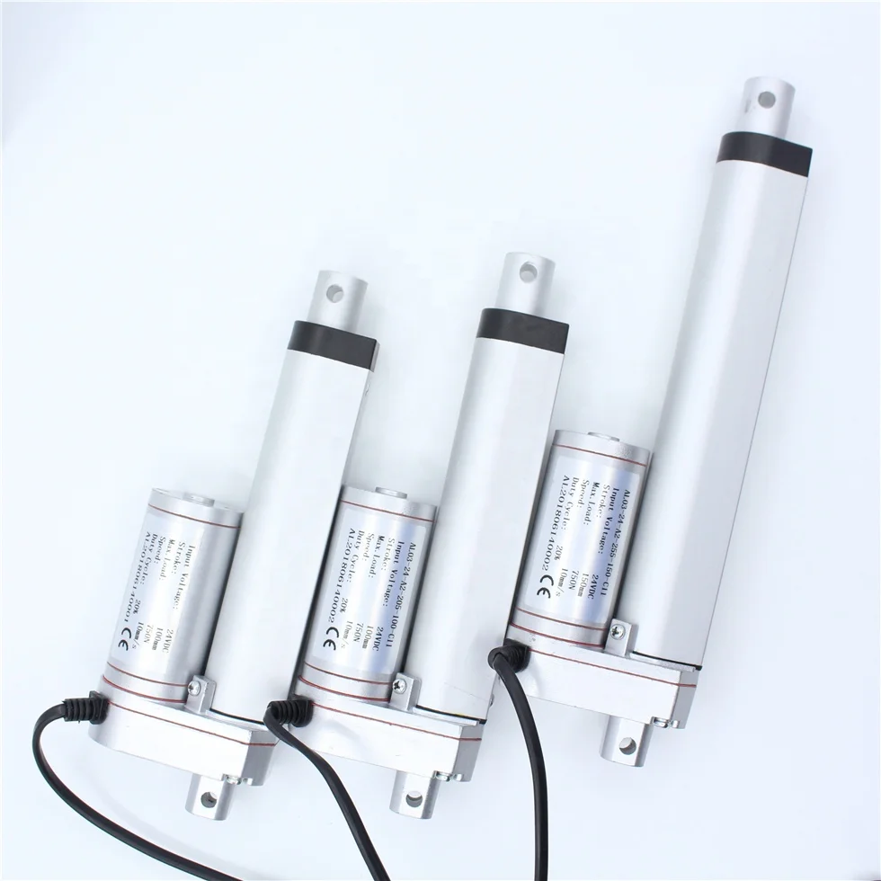 800mm stroke Speed 5~50mm/S 12V Tubular Linear Actuator 1200mm