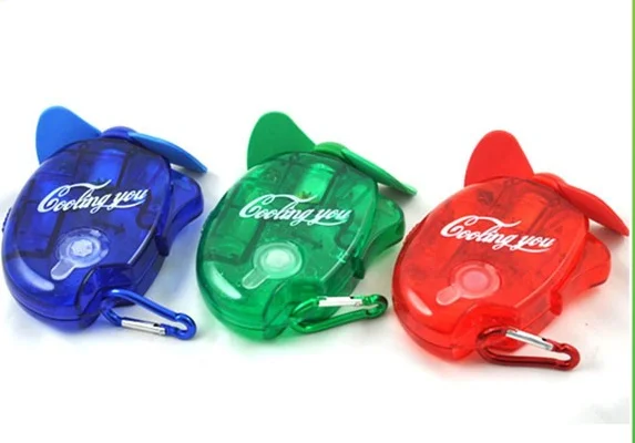 Portable fan Handheld Desk Use Battery plastic mini water spray fan Mist Fan