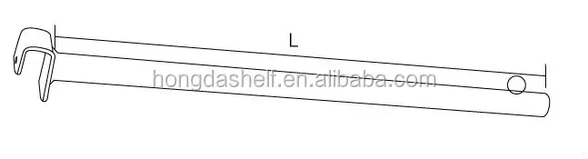 Best price metal retail fixtures pegboard hooks for sale