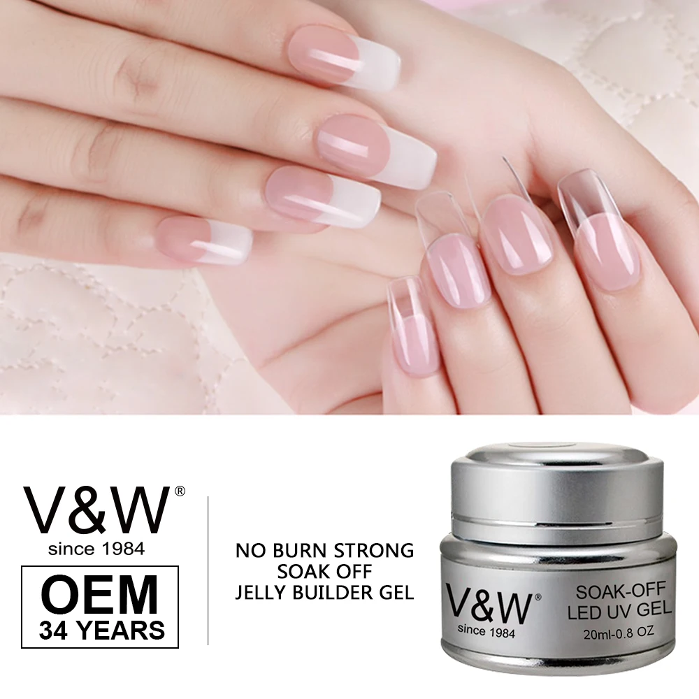 
OEM NO Burn Strong Soak Off Jelly Builder Gel Factory Wholesale Long Lasting 