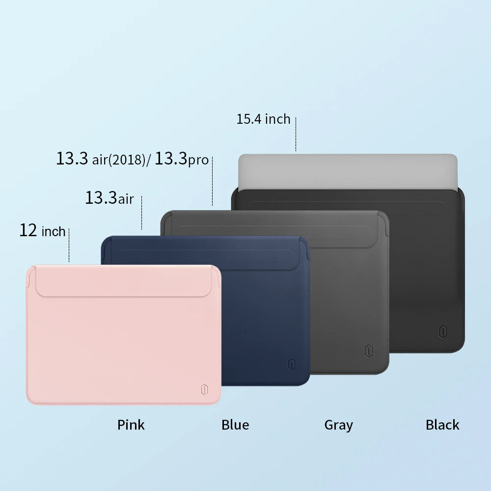 WiWU Universal PU Leather Soft Sleeve Bag Case For Mac  book Air Pro Retina 11 12 13 15 inch Ultra-slim Laptop Bag Case
