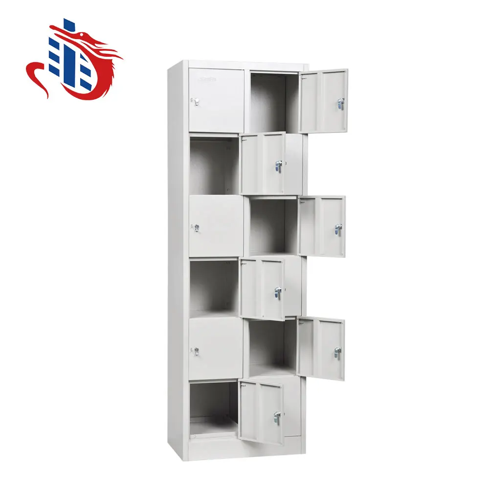 
assemble or knocked down customized electronic lock 12 doors steel lockers 