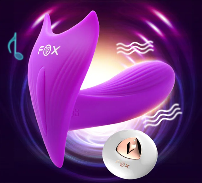 Hot selling strap on dildo for women wireless butterfly vibrator USB rechargeable vibrator